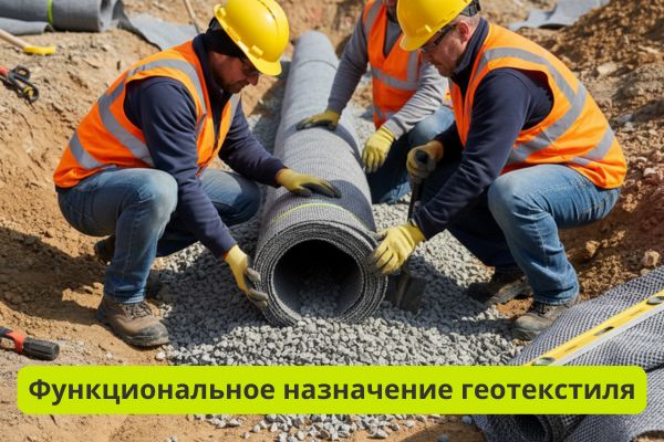 функциональное назначение геотекстиля фото
